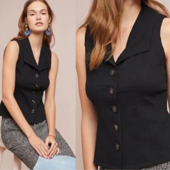 Anthropologie Jackets & Blazers - Anthropologie Ett Twa Eberhardt Sleeveless Vest XS NWOT